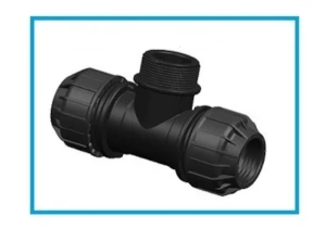 Trójnik PE 25-1" M PN10